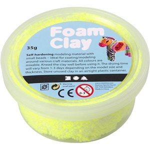 Foam Clay 35 gr. neon geel