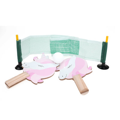 Tafeltennisset eenhoorn ( voorraad 7 stuks OP = OP)