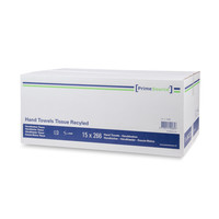 Primesource Handdoek z/z vouw wit 2- laags, 210 x 240mm Techline