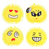 Pufferbal Emoji ( opgeblazen) ( voorraad 13 stuks OP = OP)