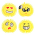 Pufferbal Emoji ( opgeblazen) ( voorraad 36 stuks OP = OP)