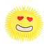 Pufferbal Emoji ( opgeblazen) ( voorraad 17 stuks OP = OP)