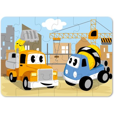 Puzzel voertuigen (voorraad 8 stuks OP = OP)