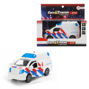 Politiebus frictie mét licht en geluid (voorraad 6 stuks OP = OP)