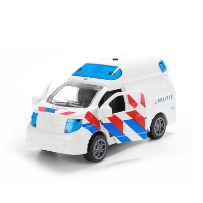 Politiebus frictie mét licht en geluid (voorraad 18 stuks OP = OP)