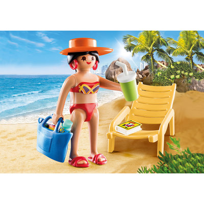 Playmobil Vakantieganger met strandstoel (voorraad 7 stuks OP = OP)