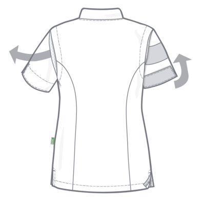 De Berkel Damesjas Juliette wit/ turquoise UITLOOP, geen retour mogelijk