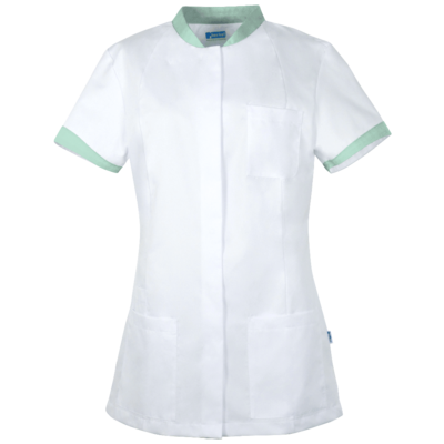 De Berkel Damesjas Fleur wit/ mint UITLOOP, geen retour mogelijk