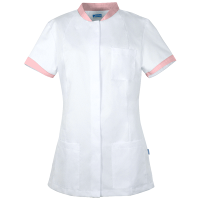 De Berkel Damesjas Fleur wit/ lichtroze UITLOOP, geen retour mogelijk