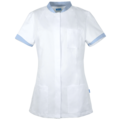 De Berkel Damesjas Fleur wit/ blauw UITLOOP, geen retour mogelijk