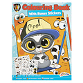 Kleurboek Cool met stickers ( voorraad 7 stuks OP = OP)