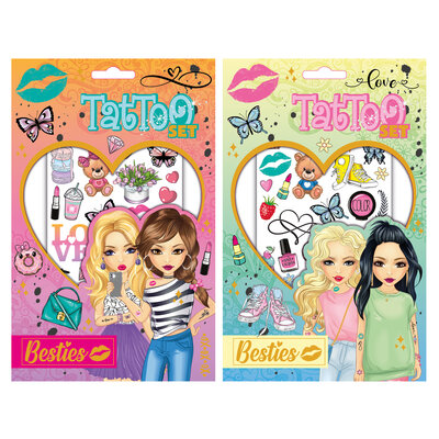 BESTIES Tattoo set ( voorraad 48 stuks OP = OP)