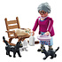 Playmobil Oma met Katten