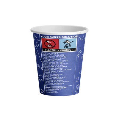 Akzenta Drinkcups Streetart karton magic blue - ECO Friendly