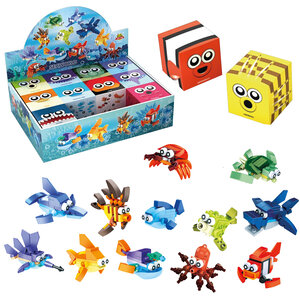 Zeedieren bouwsteentjes ( voorraad 15 stuks OP = OP)
