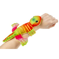 Klaparmband pluche hagedis