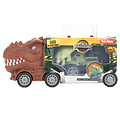 Dino truck pull back + auto ( voorraad 6 stuks OP = OP)