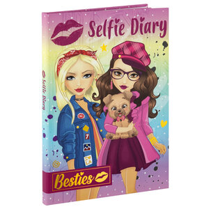 Besties Designerboek met magische pen ( voorraad 12 stuks OP = OP)