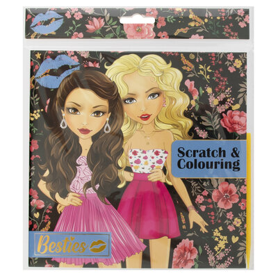 Scratch & Kleurboek Besties ( voorraad 40 stuks OP = OP)