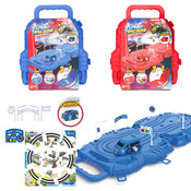 Turbo Racers auto + baan in koffer ( voorraad 48 stuks OP = OP)