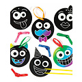 Kraskunst Funny Faces ( voorraad 2 sets OP = OP)