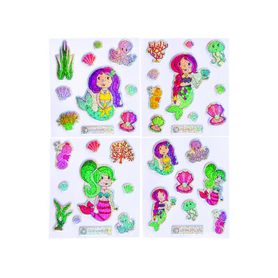 Stickervel zeemeermin