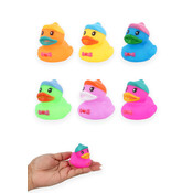 Mini Neon Duckies met Pet