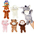 Handpop dieren pluche Fluffie