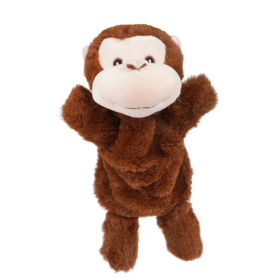 Handpop dieren pluche Fluffy