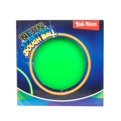 Kneedbal Neon ( 10 cm) ( voorraad 2 stuks OP = OP)