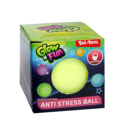 Glow in the dark anti stress bal ( 6 cm)