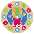 Houten Klokje met Print 14 cm