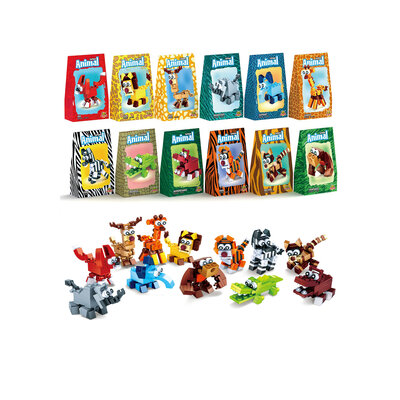 Jungle dieren bouwsteentjes