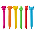 Waskrijtjes dieren ( set van 6 stuks)