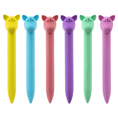 Waskrijtjes dieren ( set van 6 stuks)