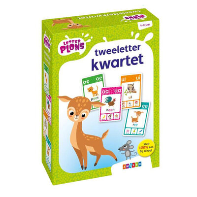 Letterplons twee letter kwartet 4- 8 jaar ( HELAAS UITVERKOCHT)