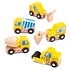 Bouwvoertuigen set á 5 stuks 18 mnd+
