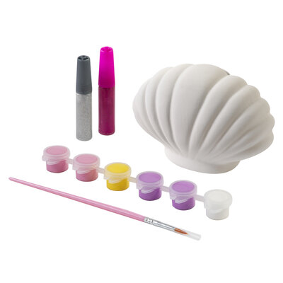 Beschilder je eigen spaarpot schelp of eenhoorn ( voorraad 26 stuks OP = OP)