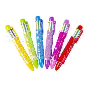 Pailletten meerkleuren pen ( voorraad 87 stuks OP = OP)