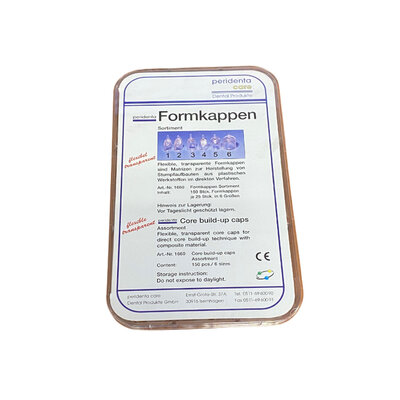 Peridenta Peridenta vormkappen Core Build-up Caps (150 stuks)
