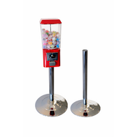 Voet/ standaard voor capsuleautomaat Rood, Chroom