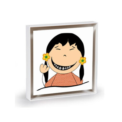 Happy Brackets 3D Wandlijstje 16 x 16 cm AANBIEDING! OP = OP Geen retour mogelijk!