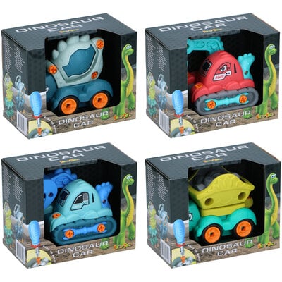 Dino Cartoon Car ( voorraad 84 stuks OP = OP)
