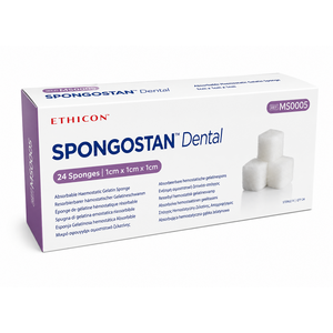 Spongostan Dental bloedstelpende sponsjes, 1 x 1 x 1 cm.