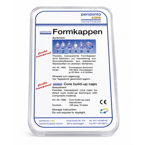 Peridenta Peridenta vormkappen Core Build-up Caps (150 stuks)