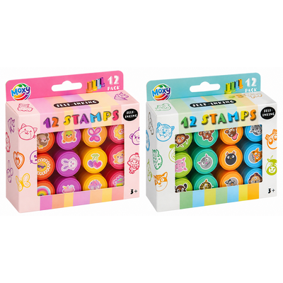 Stempels in doosje ( 12 stempels)