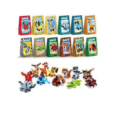 Jungle dieren bouwsteentjes