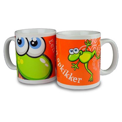 Opkikker Mok ( Voorraad 1 stuks OP=OP)