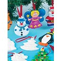 Kerstfiguren hangers keramiek 6 stuks (Voorraad 12 sets OP=OP)