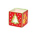 Waxinelichthouder Kubus Winter 4 stuks (Voorraad 17 sets OP=OP)
